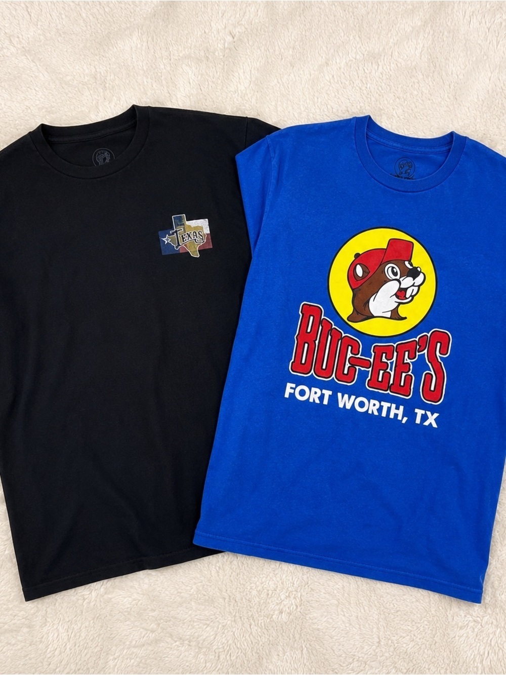 Fort Worth Texas Graphic Tee Bundle XL Buc-ee’s & Texas State T-Shirts